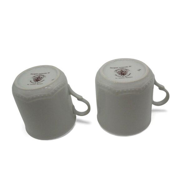 House of GOEBEL Silver Anniversary Audrey Walters Porcelain Mug Set 1970s VTG - Picture 8 of 10